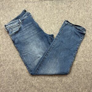Mavi Matt Relaxed Straight Leg Jeans Men's Size 42 X 32 Medium Wash Denim